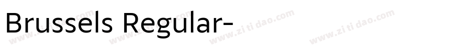 Brussels Regular字体转换